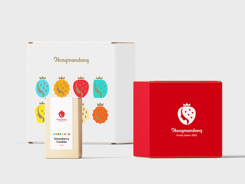 草莓甜點品牌形象設計 打造獨具魅力的平面視覺體驗